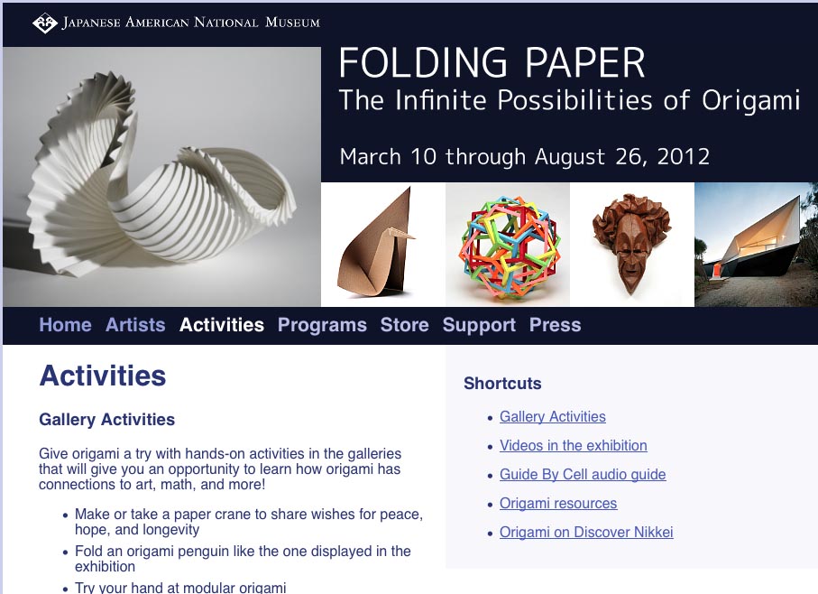 Origami  infinite possibility