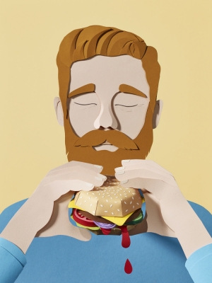 WRK_Graphicdesign_Tactile_Illustration_Burgerista_Burg